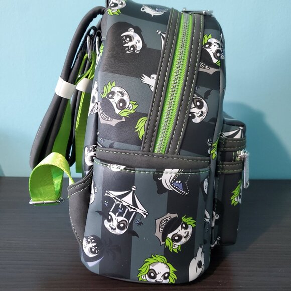 NWT Loungefly Beetlejuice Mini Backpack - Small Shop Exclusive - Picture 2 of 7